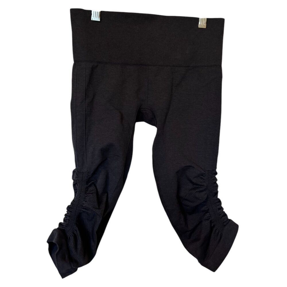 Lululemon In The Flow Black Crop Leggings Women's Size 4